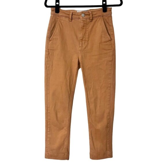 Everlane The Slim-Leg Crop in Tawny Brown, Size 2 - Picture 2 of 9